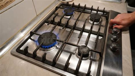 gas stove burner turns black